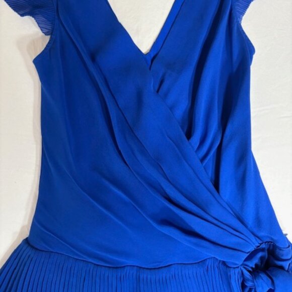 BCBG - Max Azria COLLECTION - Royal Blue Silk Blouse - Picture 8 of 12